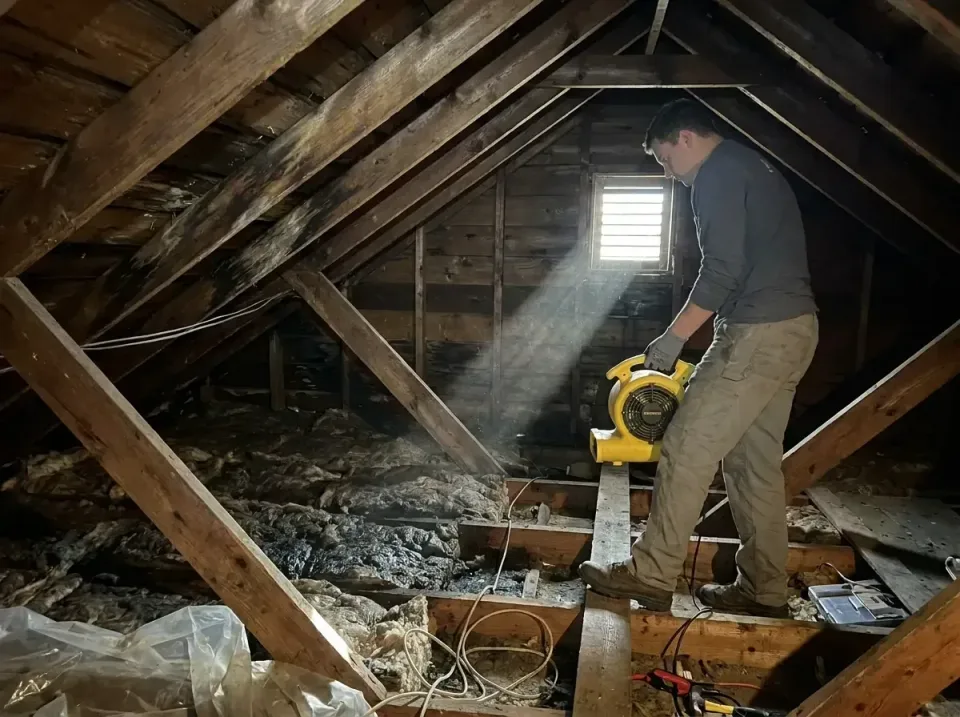 attic-water-damage-drying-proc-007 — frequently asked questions, Emergency Water Extraction & 24/7 Flood Response in Palmvie…